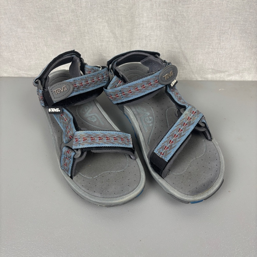 Teva Women’s Comfort Sport Sandals 6025 Blue Adjustable Straps Size 7